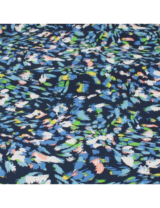 Tissu viscose pinceau marine