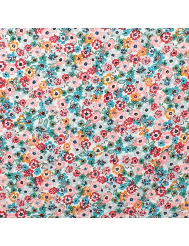 Tissu viscose idylle ciel