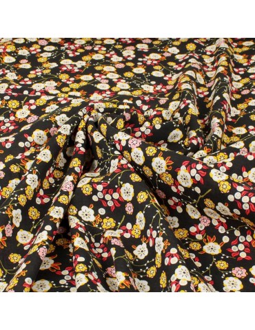 Tissu viscose kohana noir