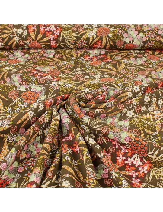 Tissu viscose nara kaki