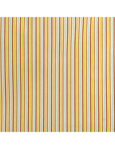 Tissu percale de coton stripe peanut