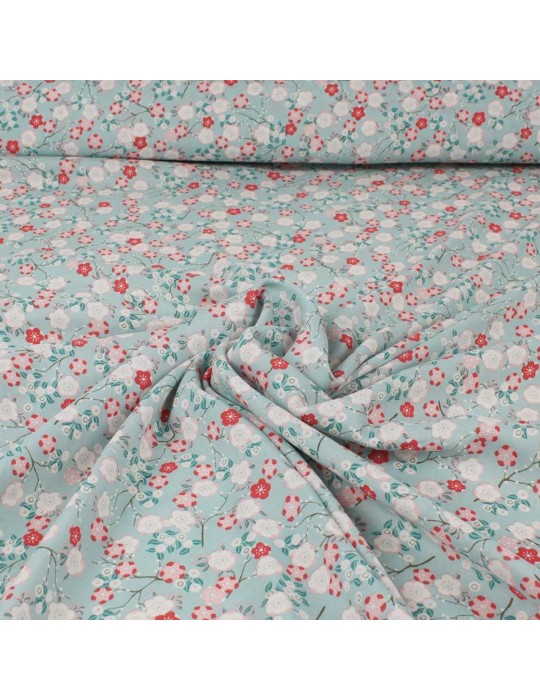 Tissu viscose kohana bleu ciel