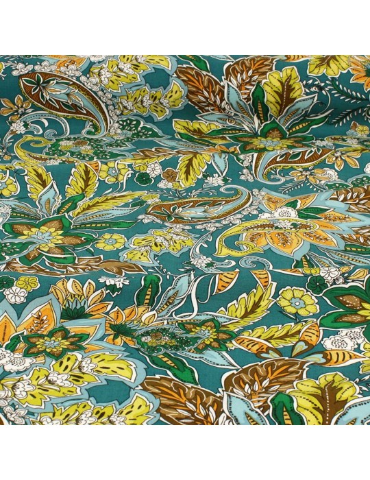 Tissu viscose kali vert émeraude