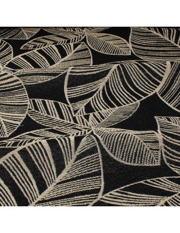 Tissu jacquard Malia noir