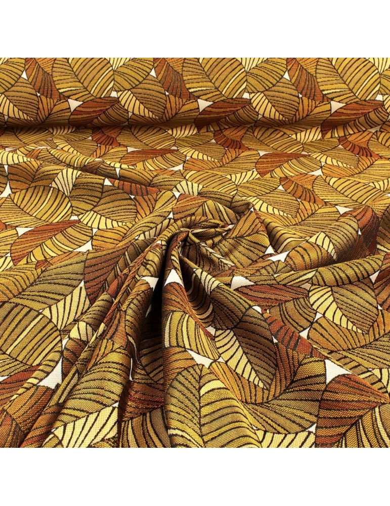 Tissu jacquard zambie doré Tissu jacquard zambie doré