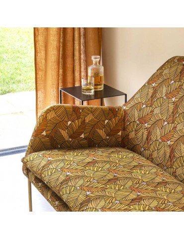 Tissu jacquard zambie doré