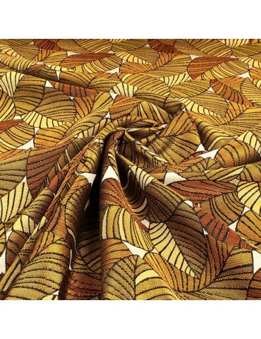 Tissu jacquard zambie doré