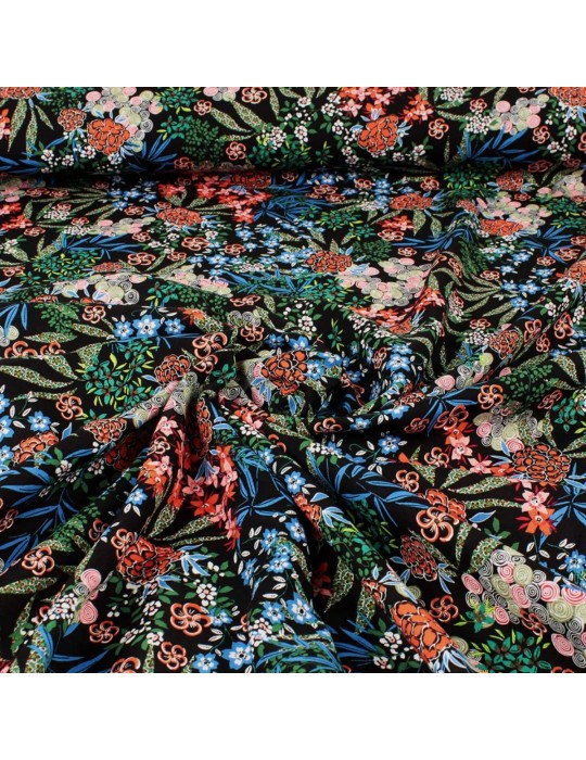 Tissu viscose nara noir