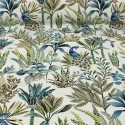 Tissu jacquard végétal blanc Tissu jacquard végétal blanc