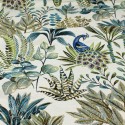 Tissu jacquard végétal blanc Tissu jacquard végétal blanc