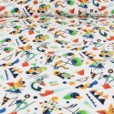 Tissu percale de coton rétro blanc Tissu percale de coton rétro blanc