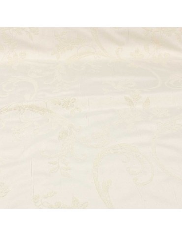 Tissu jacquard Cyane grande largeur écru