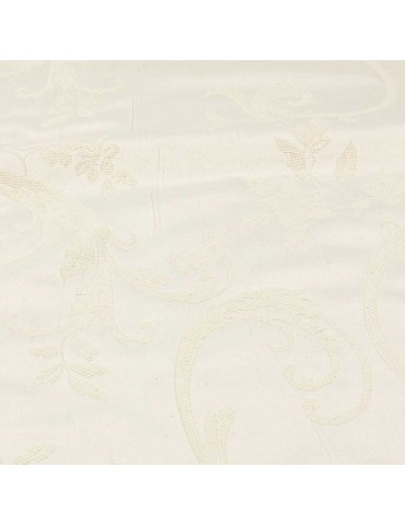 Tissu jacquard Cyane grande largeur écru