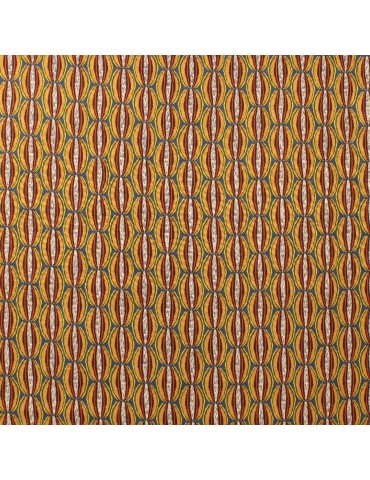 Tissu viscose manioc bleu