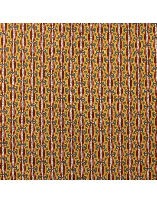 Tissu viscose manioc bleu