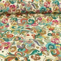 Tissu jacquard Marylou émeraude Tissu jacquard Marylou émeraude