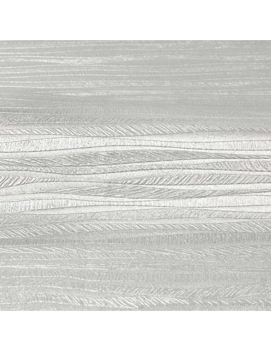 Tissu simili écorce argent