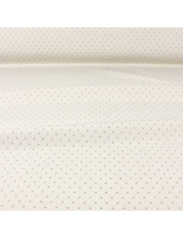 Tissu jacquard Gillonnay blanc