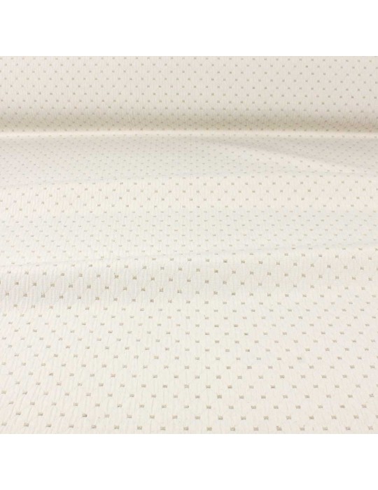 Tissu jacquard Gillonnay blanc