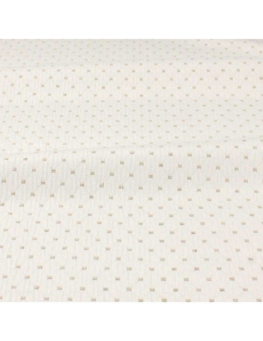 Tissu jacquard Gillonnay blanc