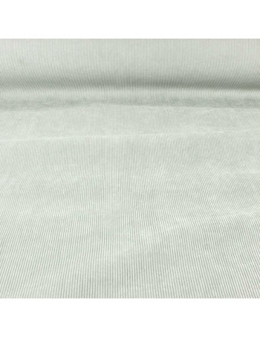 Tissu velours starsky gris perle