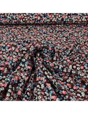 Tissu viscose petunia noir