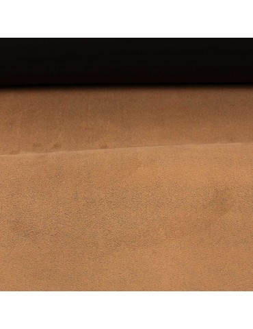 Tissu simili noir double face daim