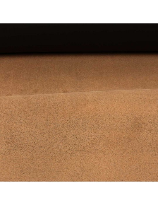 Tissu simili noir double face daim