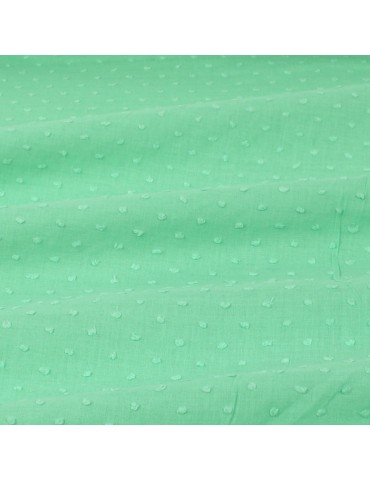 Tissu coton plumetis menthe