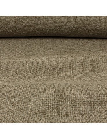 Toile effet lin taupe