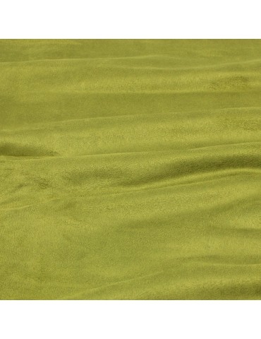 Coupon suédine antitaches 50 x 140 cm vert fenouil