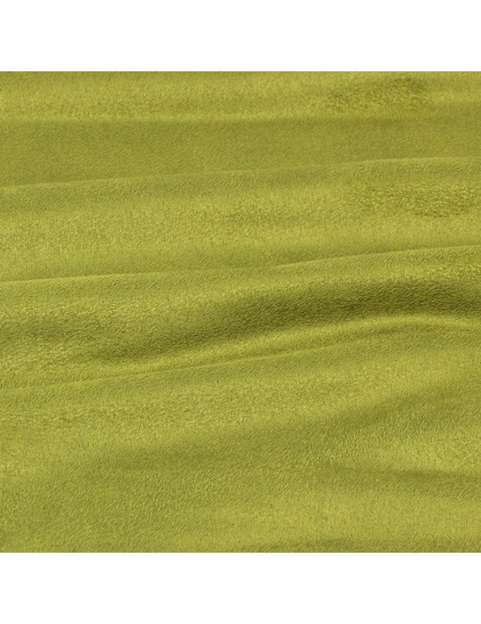 Coupon suédine antitaches 50 x 140 cm vert fenouil