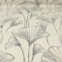 Tissu jacquard végétal écru/gris
