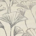 Tissu jacquard végétal écru/gris