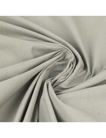 Tissu Cretonne uni gris souris