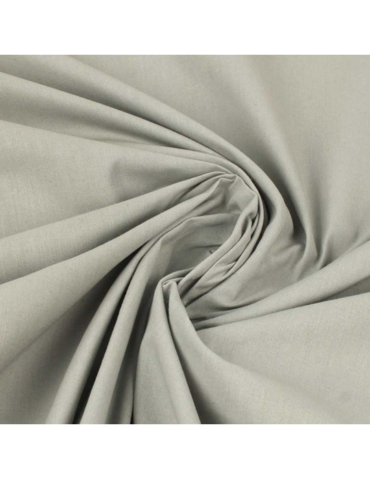 Tissu Cretonne uni gris souris