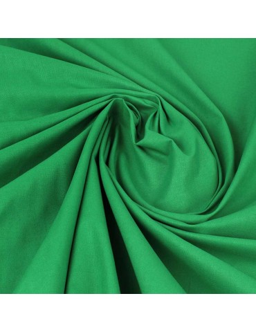 Tissu Cretonne uni vert