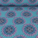 Tissu coton africain bleu