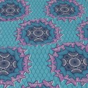 Tissu coton africain bleu