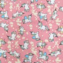 Coupon patchwork licorne 50 x 50 cm rose Coupon patchwork licorne 50 x 50 cm rose