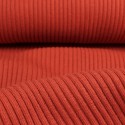 Tissu bord-côte tubulaire uni 35 cm rouge Tissu bord-côte tubulaire uni 35 cm rouge