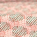 Tissu coton imprimé points orange/vert Tissu coton imprimé points orange/vert