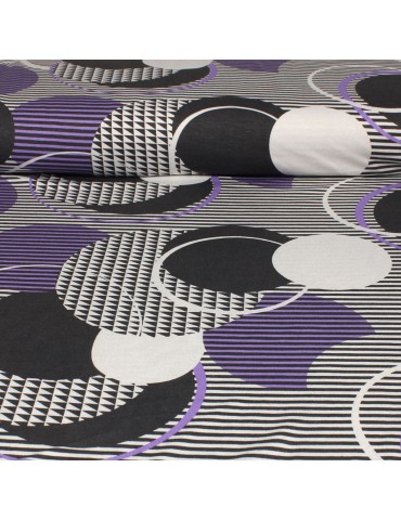 Tissu jersey viscose/élasthanne oeko-tex gris