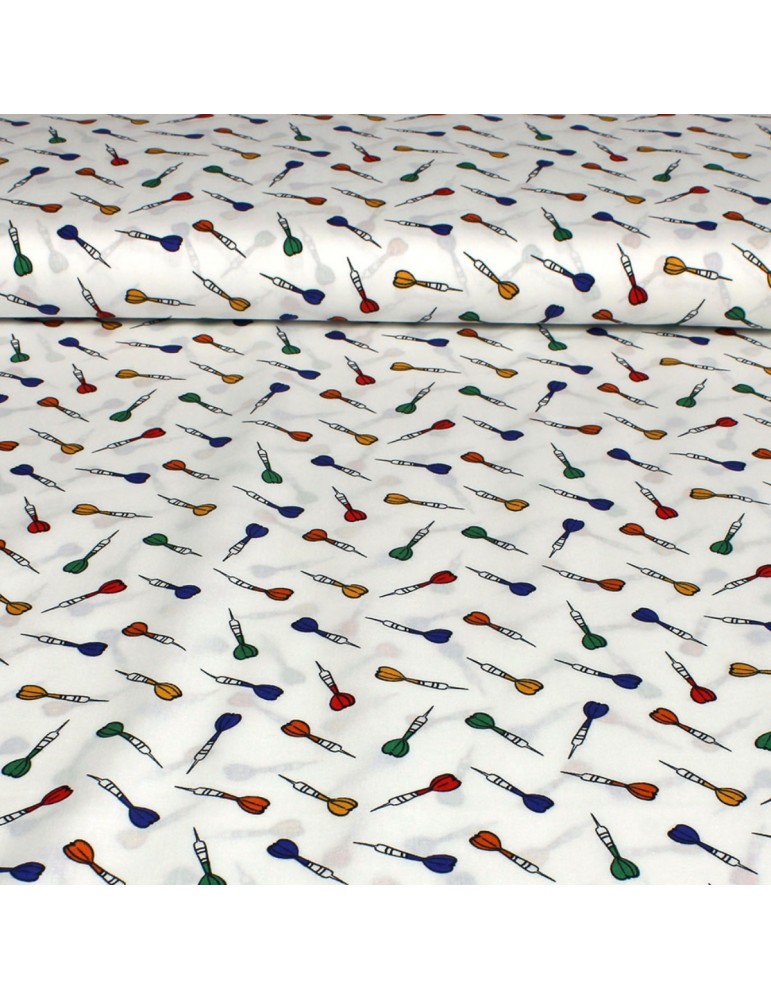 Tissu popeline imprimé 100 % coton blanc Tissu popeline imprimé 100 % coton blanc