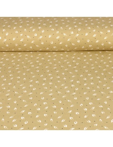Tissu Jersey imprimé bio oeko-tex jaune