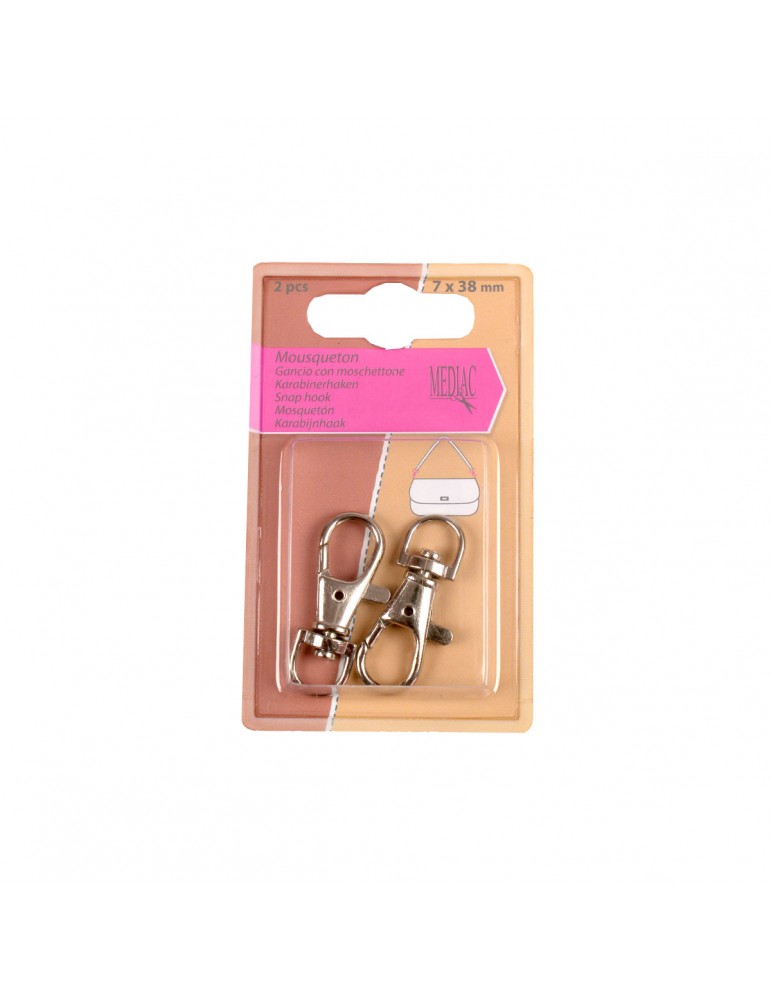 Mousquetons de sangle 7 x 38 mm 