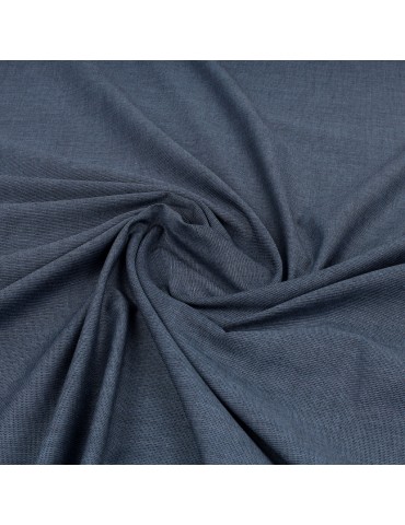 Tissu coton/élasthanne bleu jean