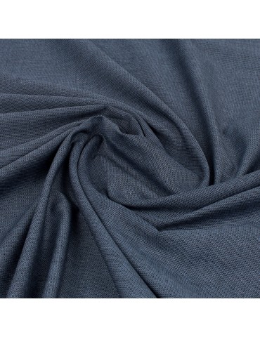 Tissu coton/élasthanne bleu jean