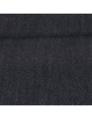 Tissu jean élasthanne 135 cm bleu pailleté