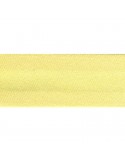 Biais en satin 20 mm jaune Biais en satin 20 mm jaune